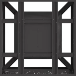 vidaXL Bålsted Sort 60 x 60 x 30 cm Koldvalset stål