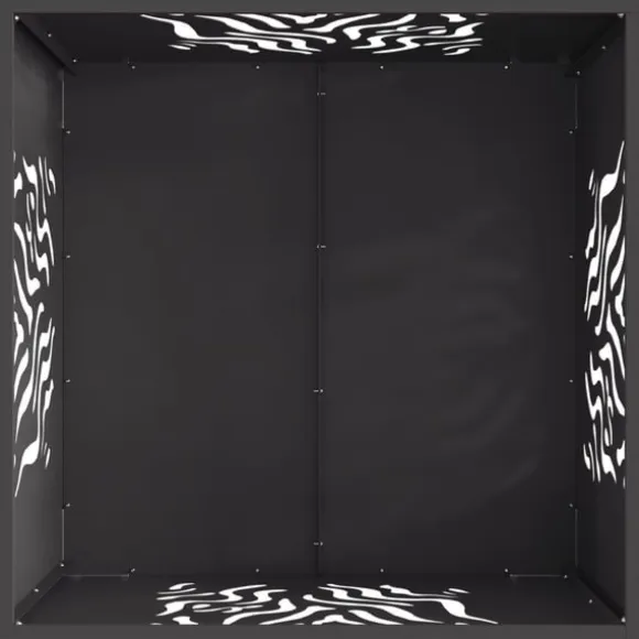 vidaXL Bålsted Sort 60 x 60 x 40 cm Koldvalset stål