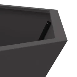 vidaXL Bålsted Sort 75 x 75 x 28 cm Koldvalset stål
