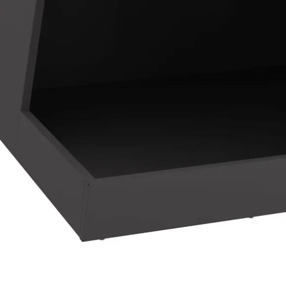 vidaXL Bålsted Sort 50 x 50 x 100 cm Koldvalset stål
