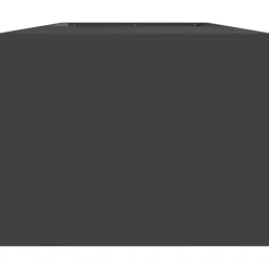 vidaXL Bålsted Sort 160 x 45 x 35 cm Koldvalset stål