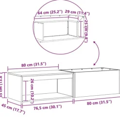 vidaXL Bålsted Sort 160 x 45 x 35 cm Koldvalset stål
