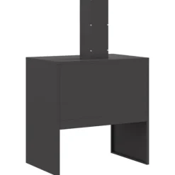 vidaXL Bålsted Sort 60 x 40 x 96 cm Koldvalset stål