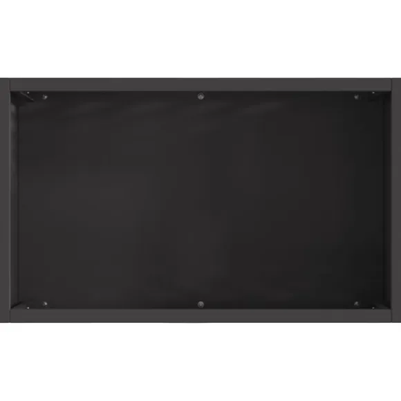 vidaXL Bålsted Sort 50 x 30 x 40 cm Koldvalset stål