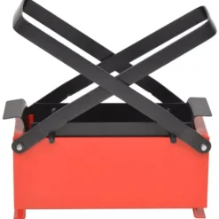 vidaXL briketpresser til papir 34x14x14 cm sort og rød - Pejseredskaber