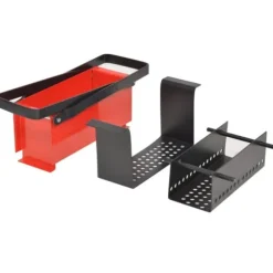 vidaXL briketpresser til papir 34x14x14 cm sort og rød - Pejseredskaber