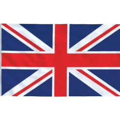 vidaXL britisk flag 90x150 cm