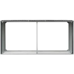 vidaXL brændeskur 330 x 92 x 153 cm galvaniseret stål antracitgrå