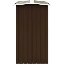 vidaXL brændeskur 172 x 91 x 154 cm galvaniseret stål brun - Brændekurve – tilbehør