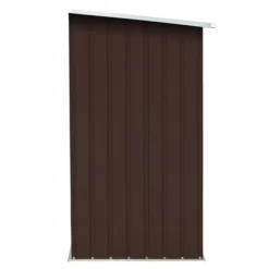 vidaXL brændeskur til haven 163x83x154 cm galvaniseret stål brun - Brændekurve – tilbehør