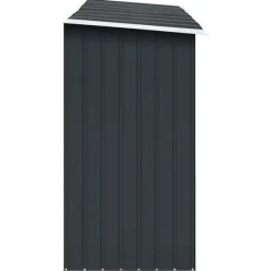 vidaXL brændeskur til haven 330x84x152 cm galvaniseret stål antracitgrå