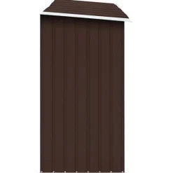 vidaXL brændeskur til haven 330x84x152 cm galvaniseret stål brun