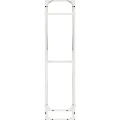 vidaXL brændestativ 40x25x100 cm koldvalset stål hvid