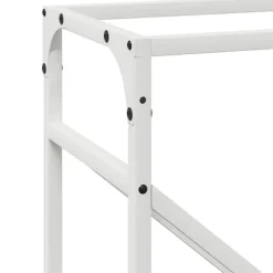 vidaXL brændestativ 40x25x100 cm koldvalset stål hvid