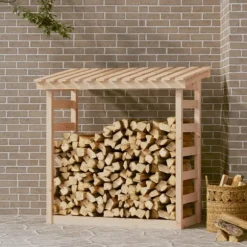 vidaXL brændestativ 108x64,5x110 cm massivt fyrretræ - Brændekurve – tilbehør