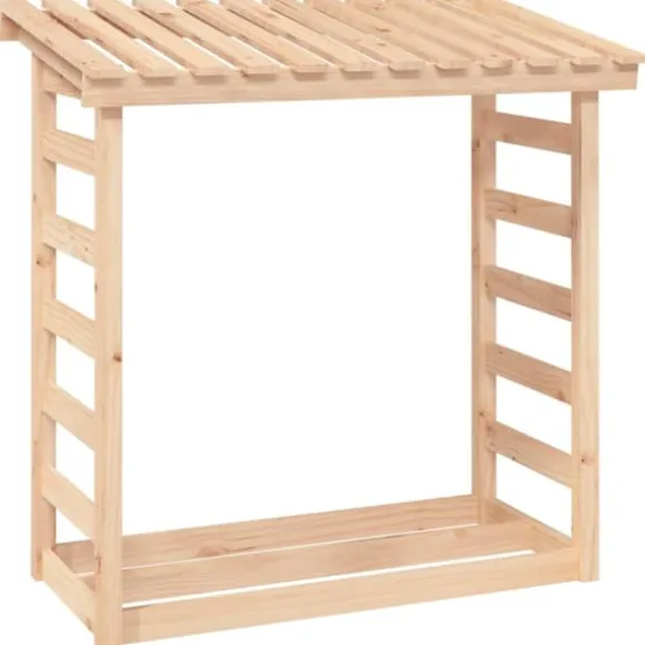 vidaXL brændestativ 108x64,5x110 cm massivt fyrretræ - Brændekurve – tilbehør