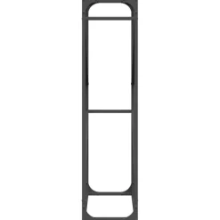 vidaXL brændestativ 60x25x100 cm koldvalset stål sort