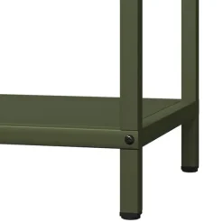 vidaXL brændestativ 40x25x60 cm koldvalset stål olivengrøn