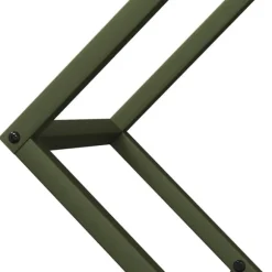 vidaXL brændestativ 60x25x60 cm koldvalset stål olivengrøn