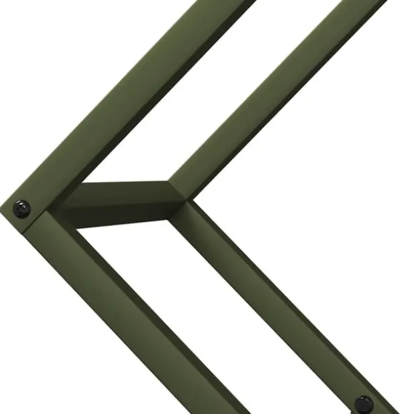 vidaXL brændestativ 60x25x60 cm koldvalset stål olivengrøn