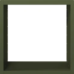 vidaXL brændestativ 100x40x100 cm stål grøn