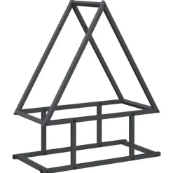 vidaXL brændestativ 50x25x60 cm koldvalset stål antracitgrå