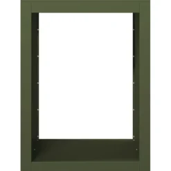 vidaXL brændestativ 60x40x80 cm stål grøn