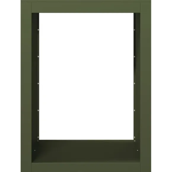 vidaXL brændestativ 60x40x80 cm stål grøn