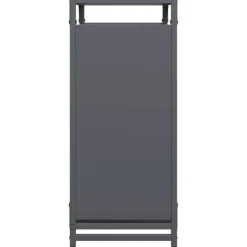 vidaXL brændestativ 60x28x65 cm koldvalset stål antracitgrå