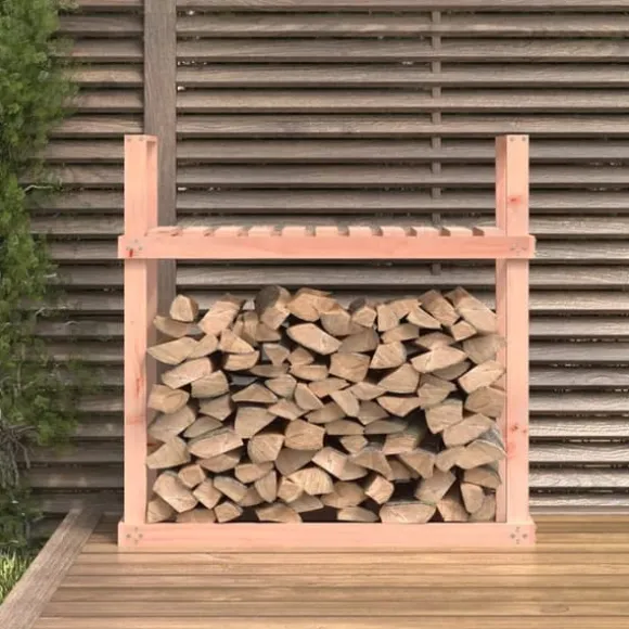vidaXL brændestativ 1110x35x108,5 cm massivt douglasgran - Brændekurve – tilbehør