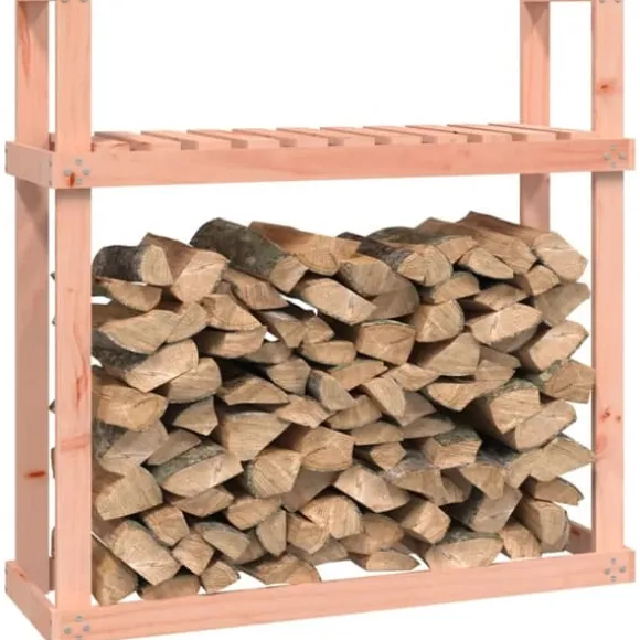vidaXL brændestativ 1110x35x108,5 cm massivt douglasgran - Brændekurve – tilbehør