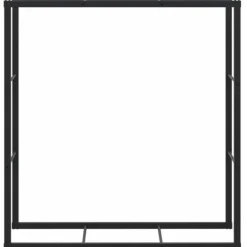 vidaXL brændestativ 110x30x116 cm stål sort