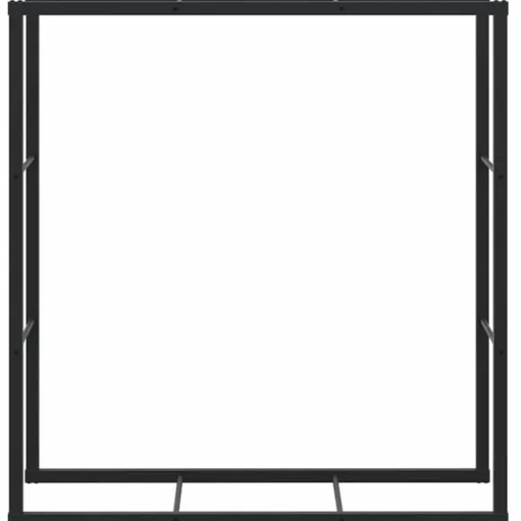 vidaXL brændestativ 110x30x116 cm stål sort