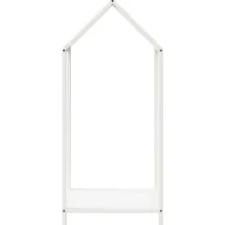 vidaXL brændestativ 40x25x90 cm koldvalset stål hvid