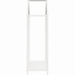 vidaXL brændestativ 40x25x90 cm koldvalset stål hvid