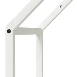 vidaXL brændestativ 40x25x90 cm koldvalset stål hvid