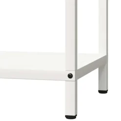 vidaXL brændestativ 40x25x90 cm koldvalset stål hvid