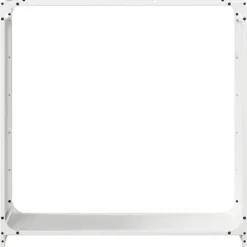 vidaXL brændestativ 90x28x90 cm koldvalset stål hvid