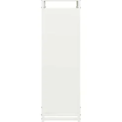 vidaXL brændestativ 90x28x90 cm koldvalset stål hvid