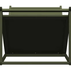 vidaXL brændestativ 70x43x34,5 cm koldvalset stål olivengrøn