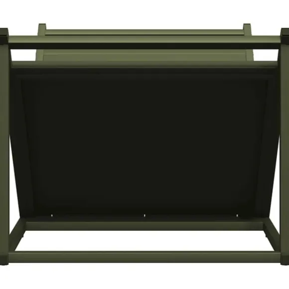 vidaXL brændestativ 70x43x34,5 cm koldvalset stål olivengrøn