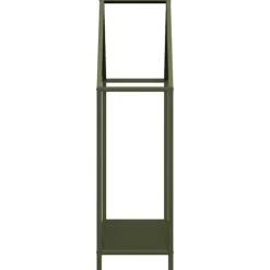 vidaXL brændestativ 60x25x90 cm koldvalset stål olivengrøn