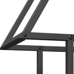 vidaXL brændestativ 50x25x60 cm koldvalset stål sort