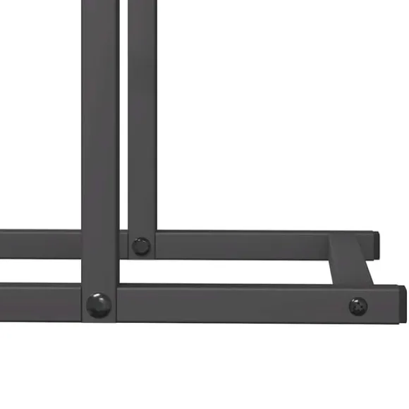 vidaXL brændestativ 50x25x60 cm koldvalset stål sort