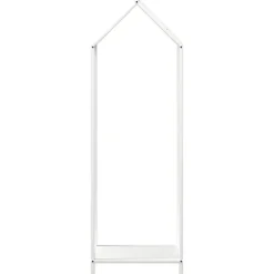 vidaXL brændestativ 40x25x120 cm koldvalset stål hvid