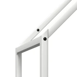 vidaXL brændestativ 40x25x120 cm koldvalset stål hvid