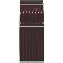 vidaXL brændestativ 80x45x120 cm galvaniseret stål brun - Brændekurve