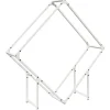 vidaXL brændestativ 100x25x100 cm koldvalset stål hvid