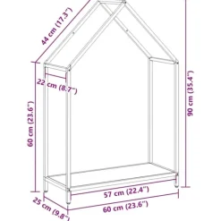 vidaXL brændestativ 60x25x90 cm koldvalset stål antracitgrå