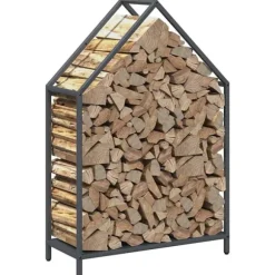 vidaXL brændestativ 60x25x90 cm koldvalset stål antracitgrå